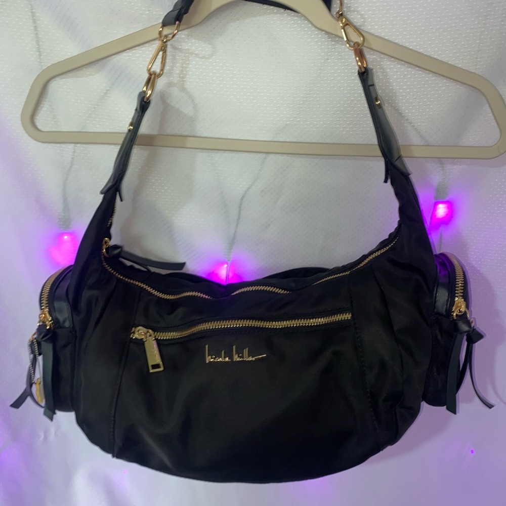 Nicole Miller Black Shoulder Bag